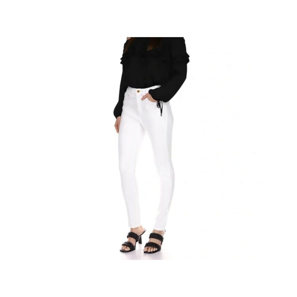 Michael Women's Plus Size Stretch Selma Skinny High Rise Jeans Pants Wht 20W